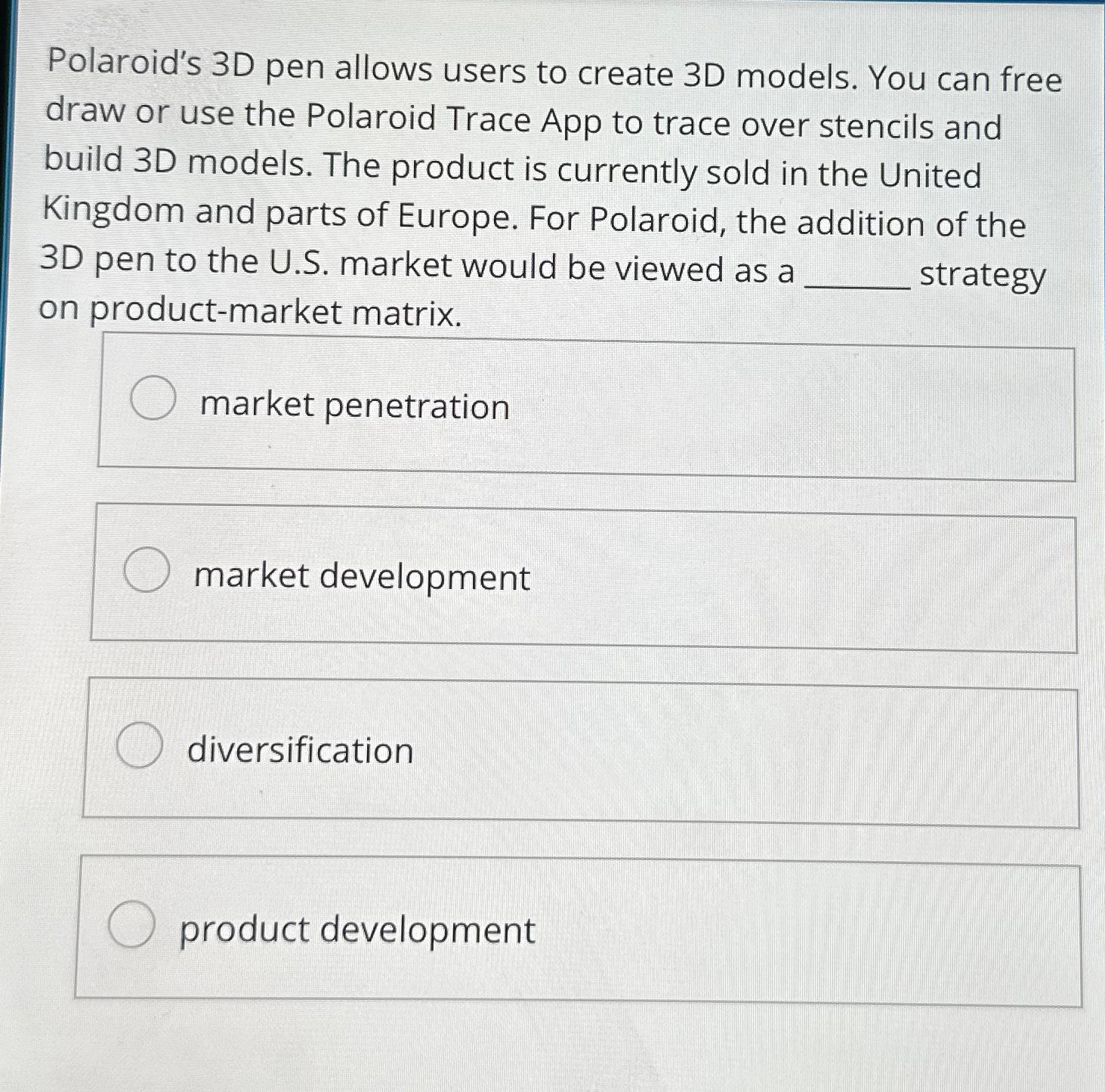  Polaroid's 3D pen allows users to create 3D models. You can