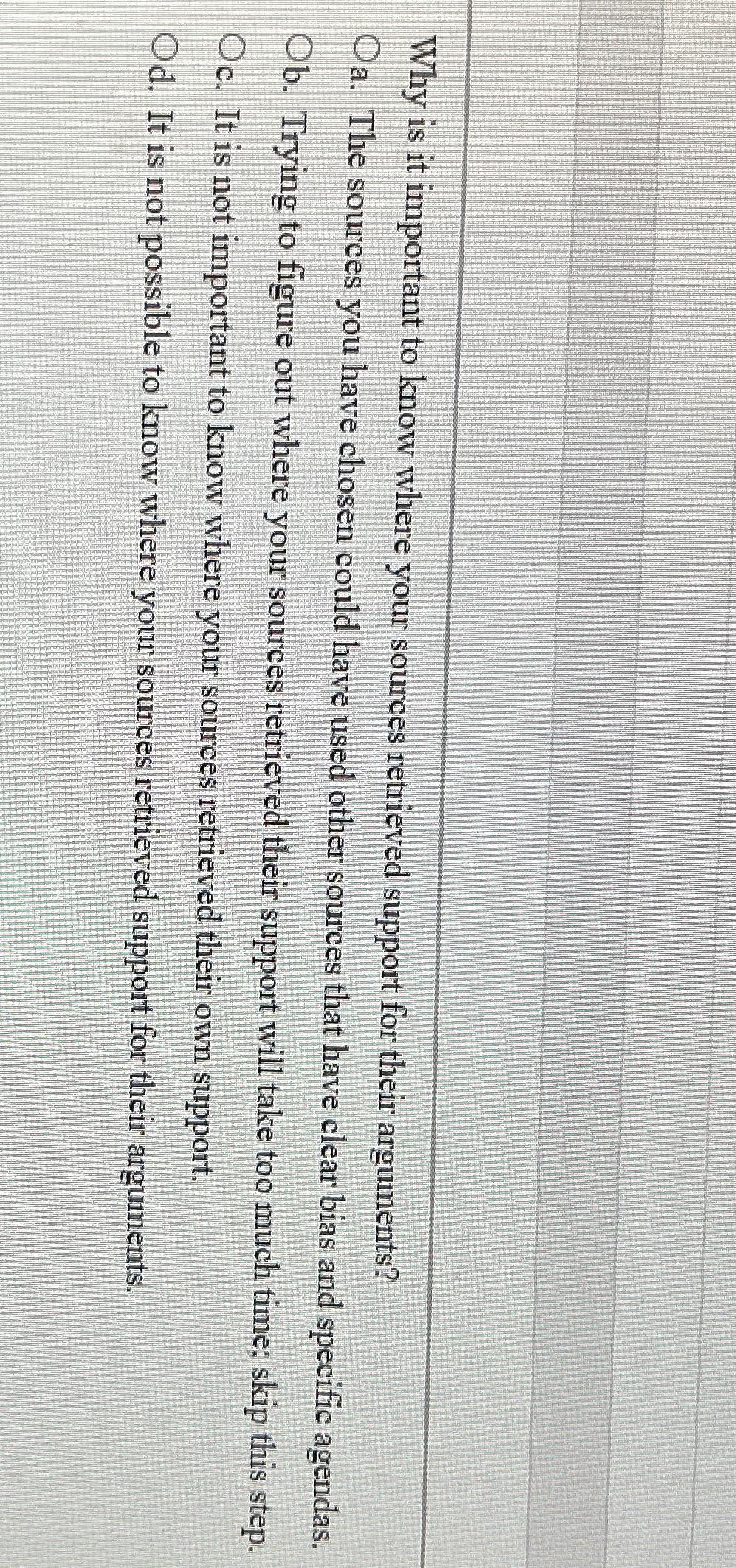  Why is it important to know where your sources retrieved support