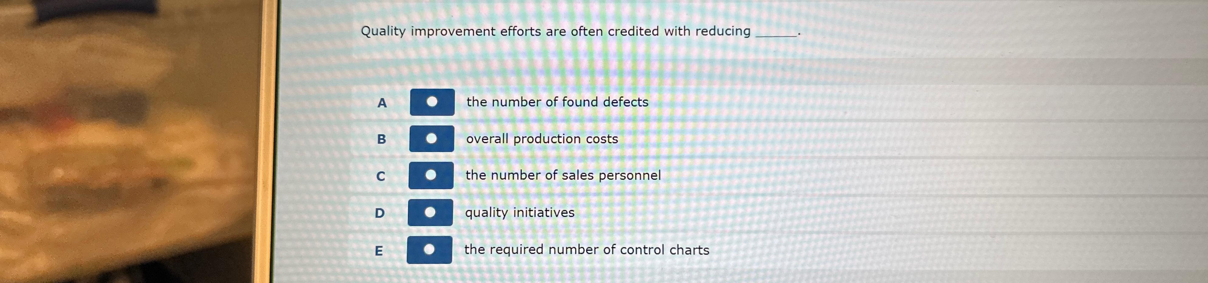  Quality improvement efforts are often credited with reducing A the number