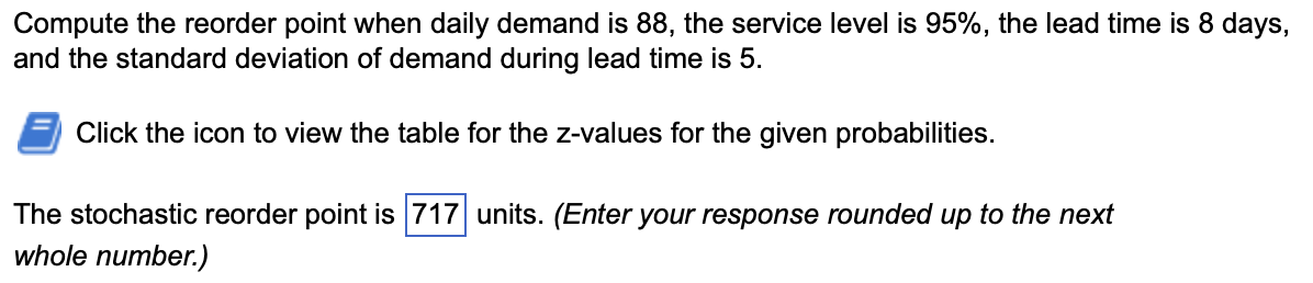 , the annual carrying charge (i) is 25%, the order quantity (Q)
