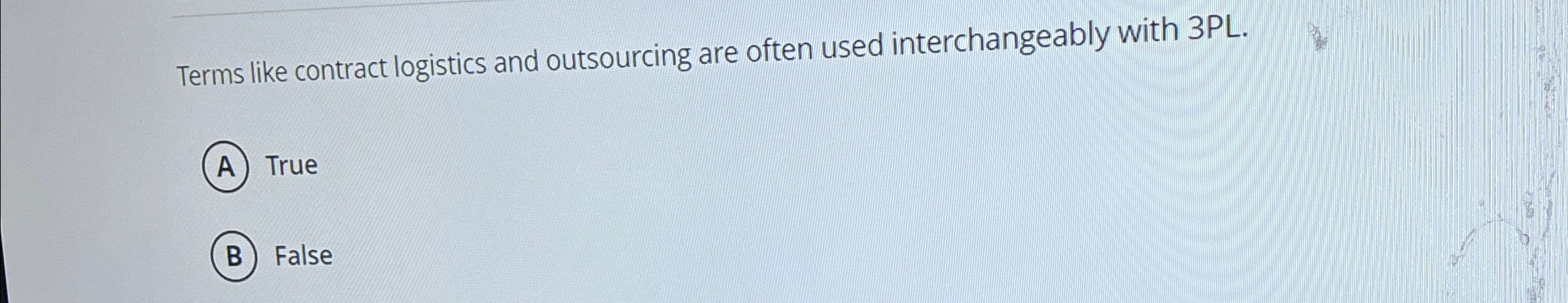  Terms like contract logistics and outsourcing are often used interchangeably with