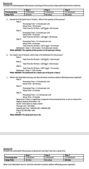 Given question 3, please answer question 4. purstion 13 Consider the following