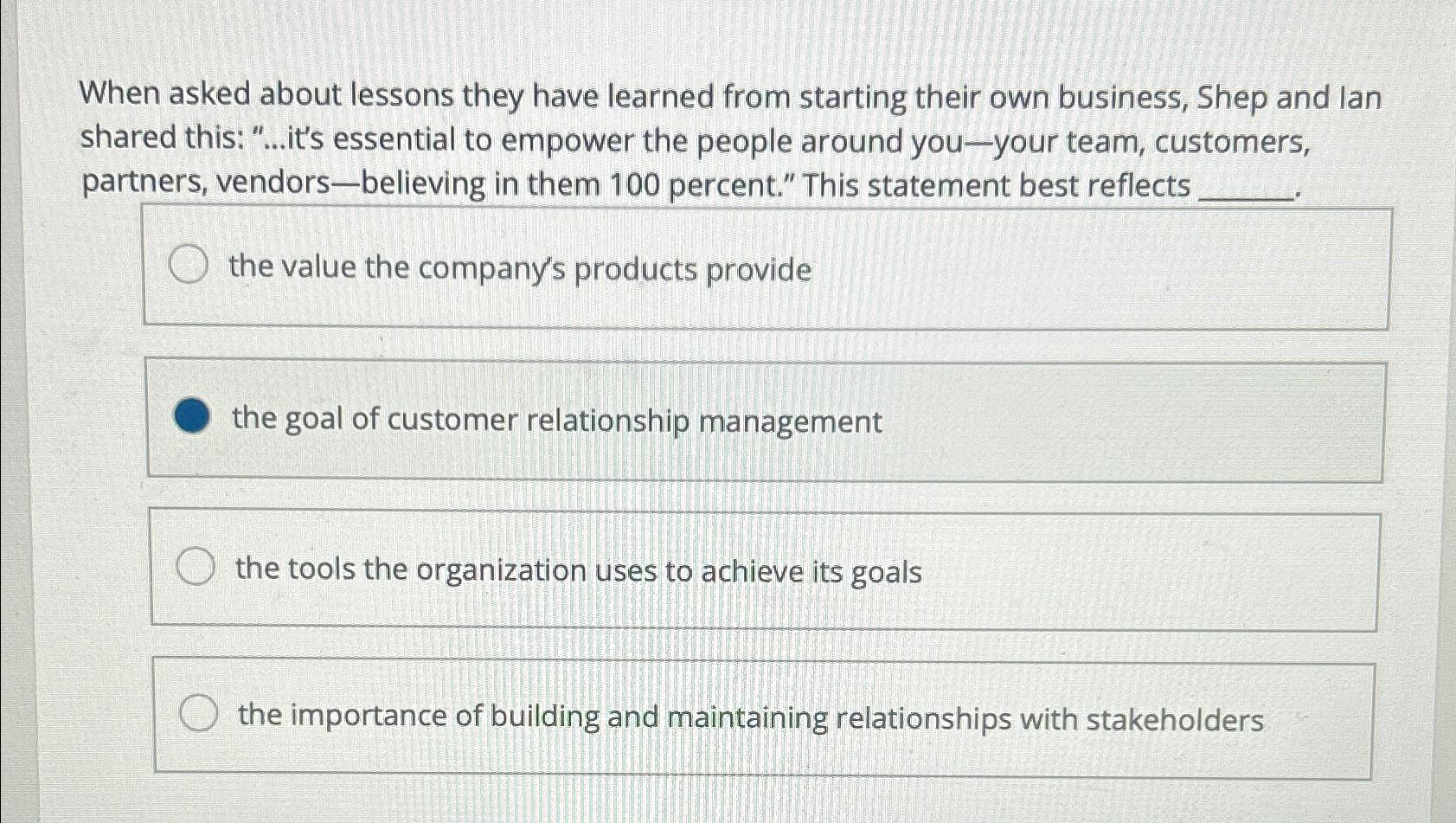  When asked about lessons they have learned from starting their own