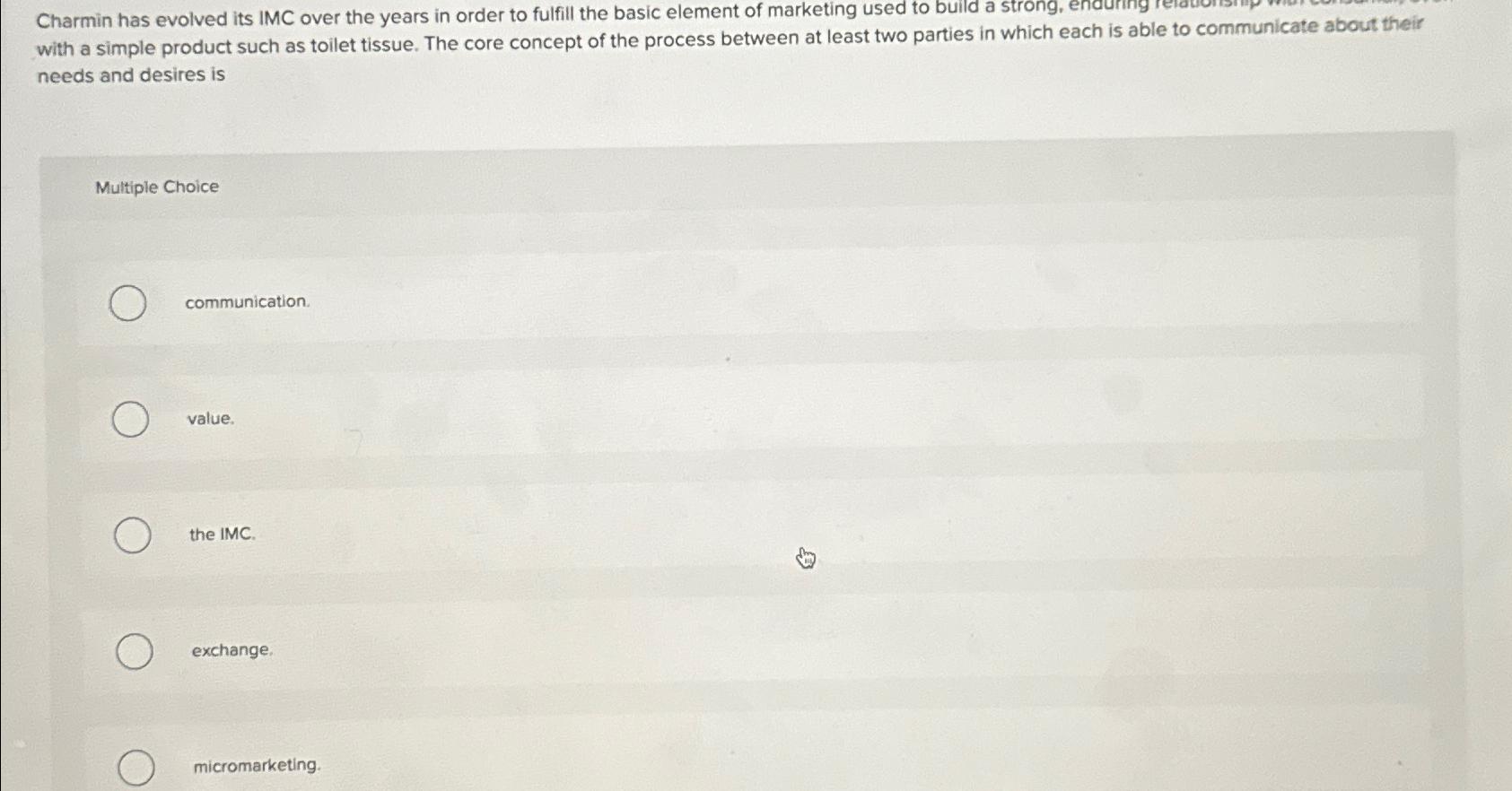  Charmin has evolved its IMC over the years in order to