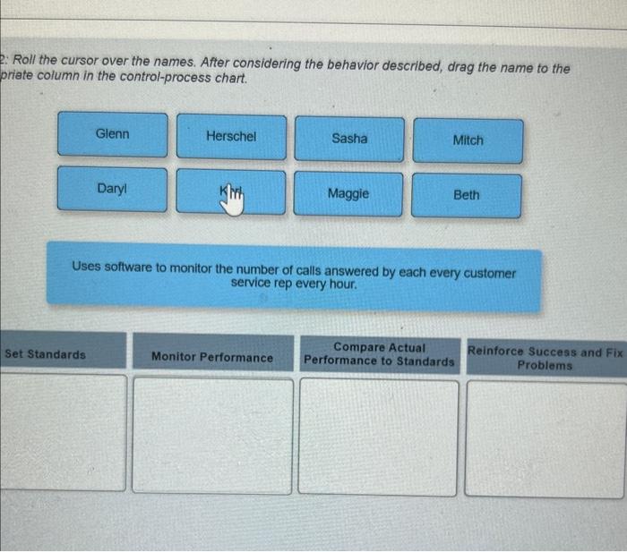 before customers and management discover them. This gives the supervisor the best