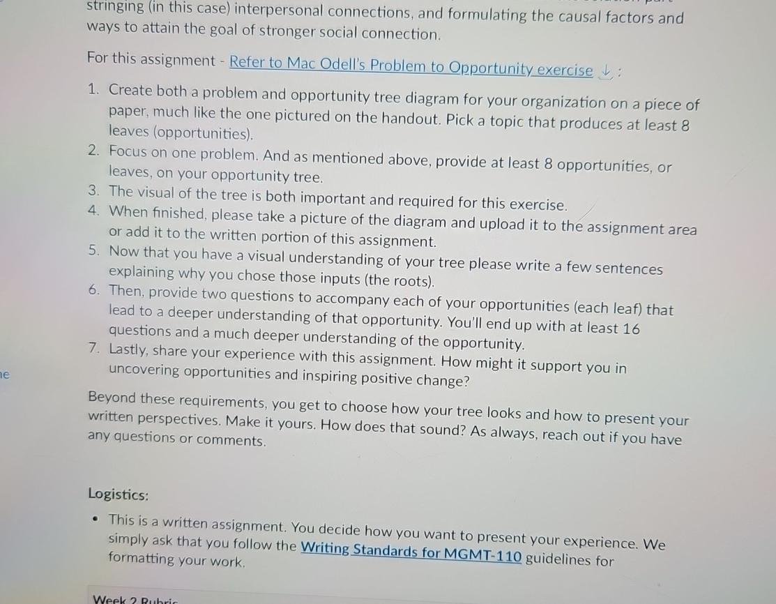  stringing (in this case) interpersonal connections, and formulating the causal factors