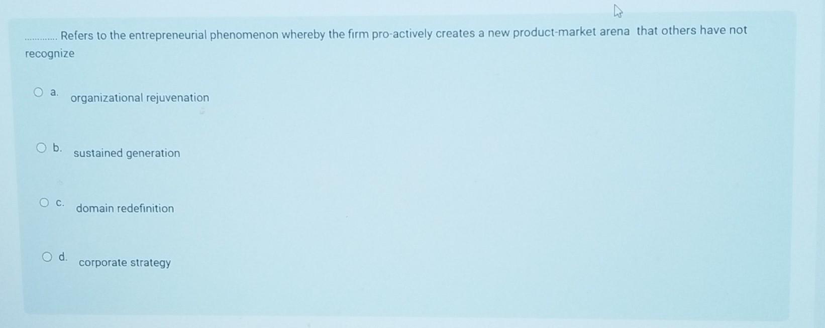development of individuals c. a new business model should be built around
