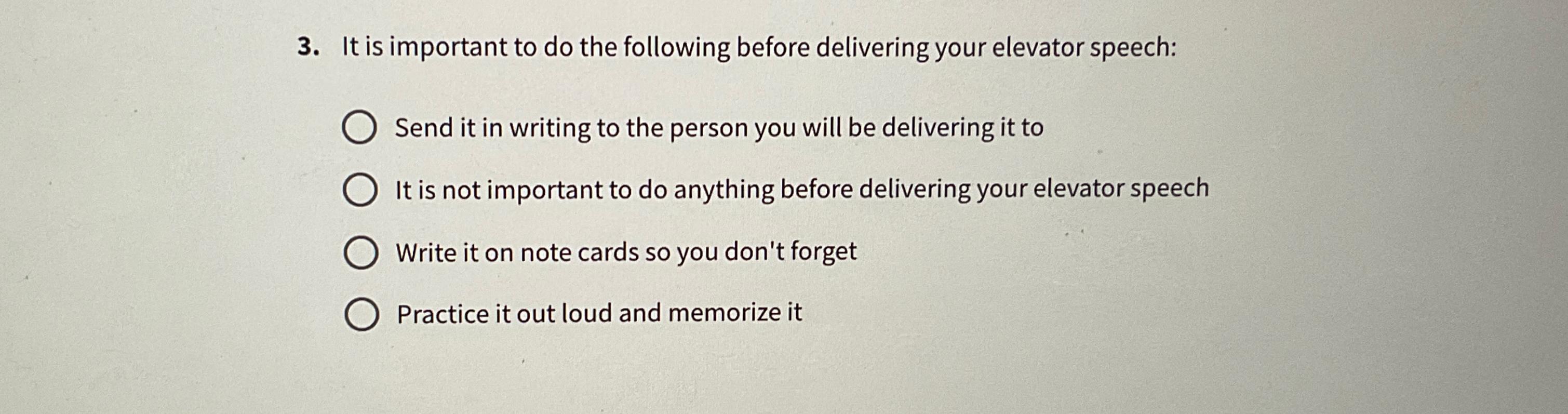  It is important to do the following before delivering your elevator