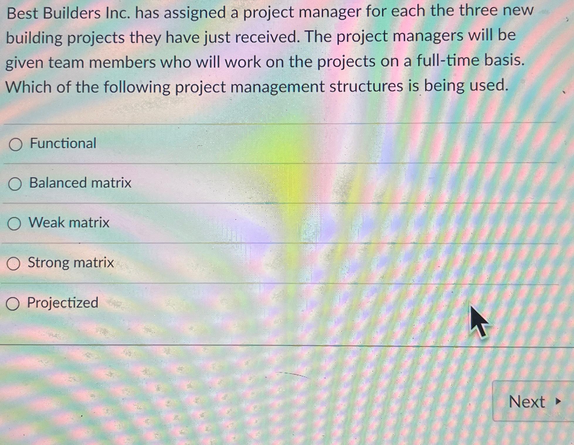  Best Builders Inc. has assigned a project manager for each the