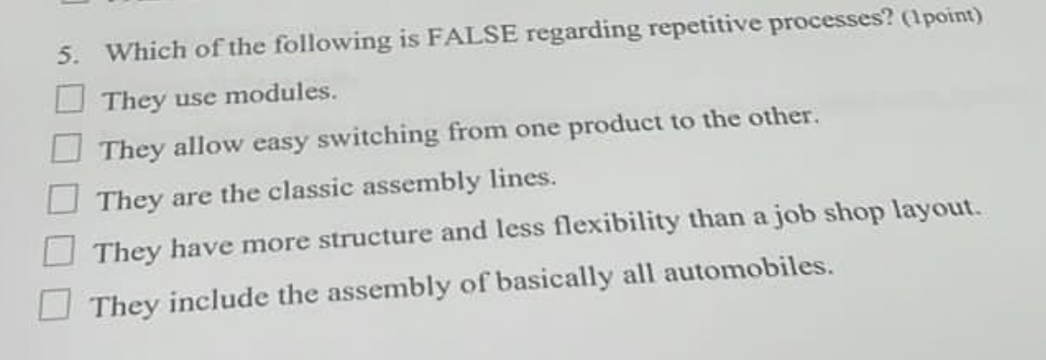  The term focused processes refers to the quest for increased efficiency,
