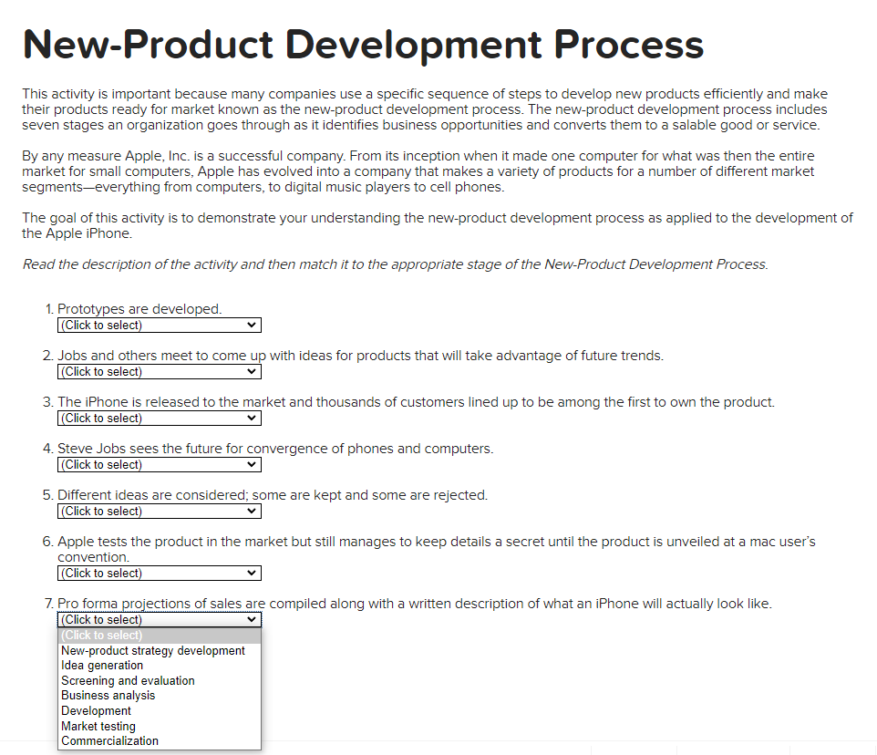 This activity is important because many companies use a specific sequence