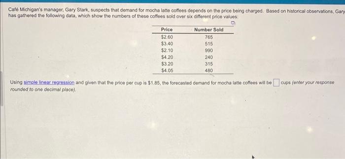 Hi could you help me with the problem. Caf Michigan's manager, Gary