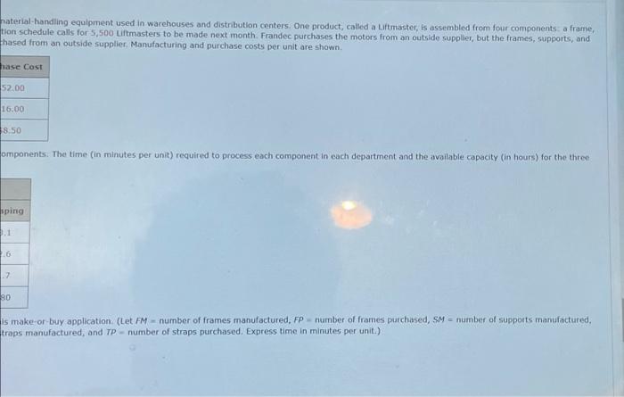 and rebullds material-handiling equipment used in warehouses and distribution centers. One product,