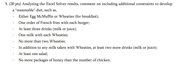 table. In this table, different food items available in a Mac Donalds