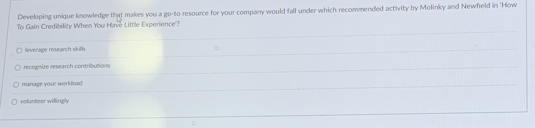  Developing unique knowledge that makes you a go-to resource for your