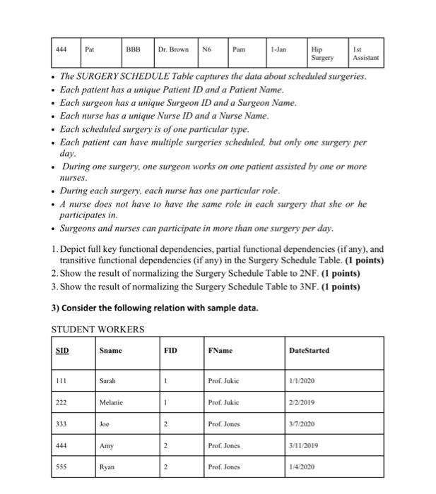 has a unique SID and a non-unique name. - A faculty member