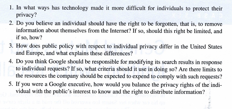 1. In what ways has technology made it more difficult for