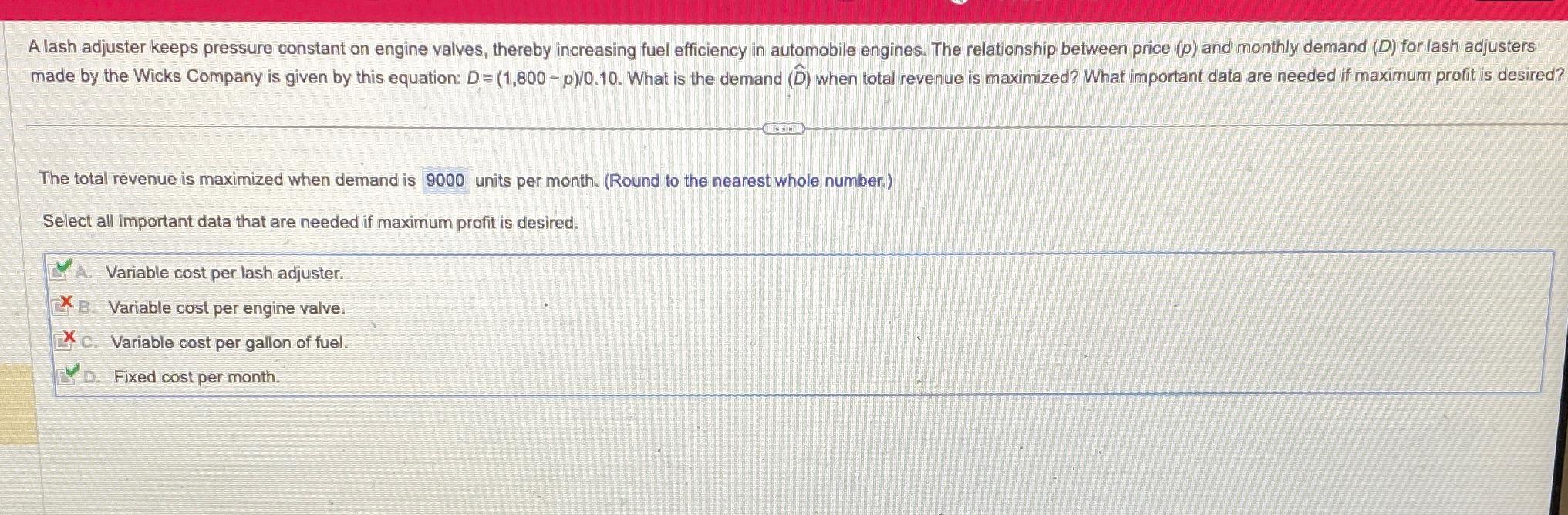  A lash adjuster keeps pressure constant on engine valves, thereby increasing