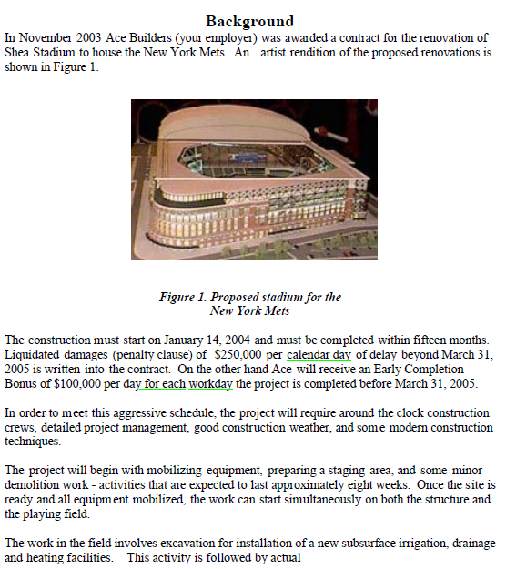  Please show all work Background In November 2003 Ace Builders (your