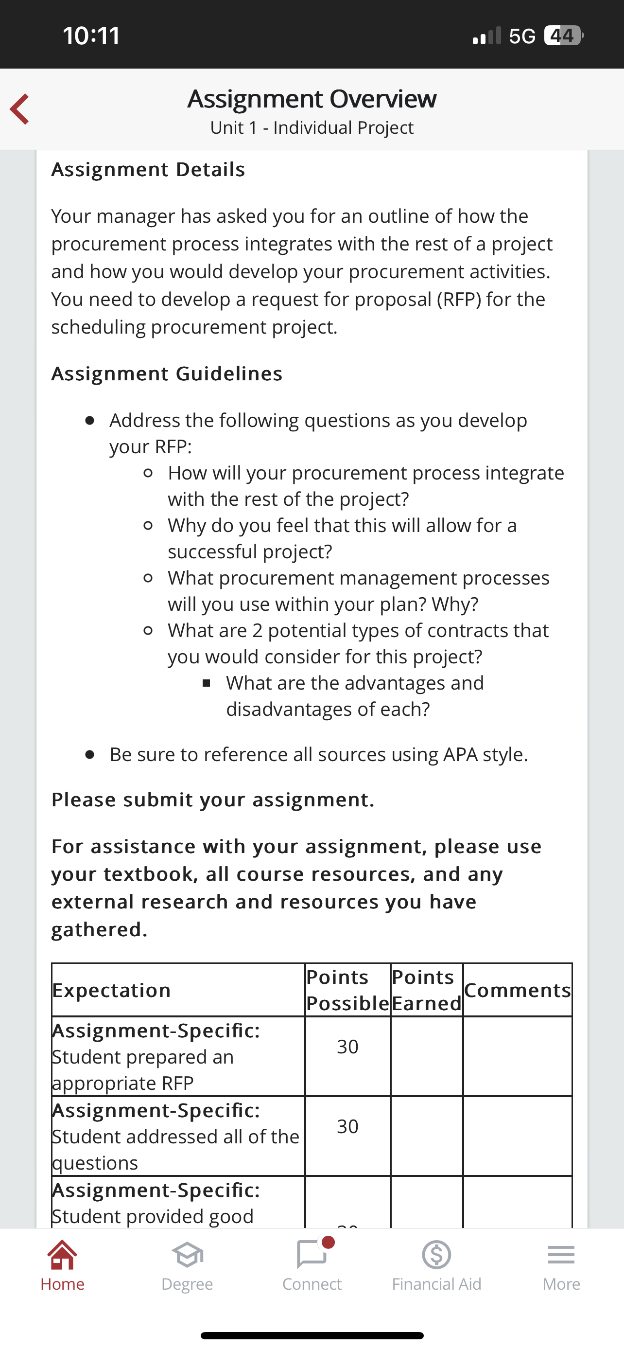  Assignment Overview Unit 1 - Individual Project Assignment Details Your manager