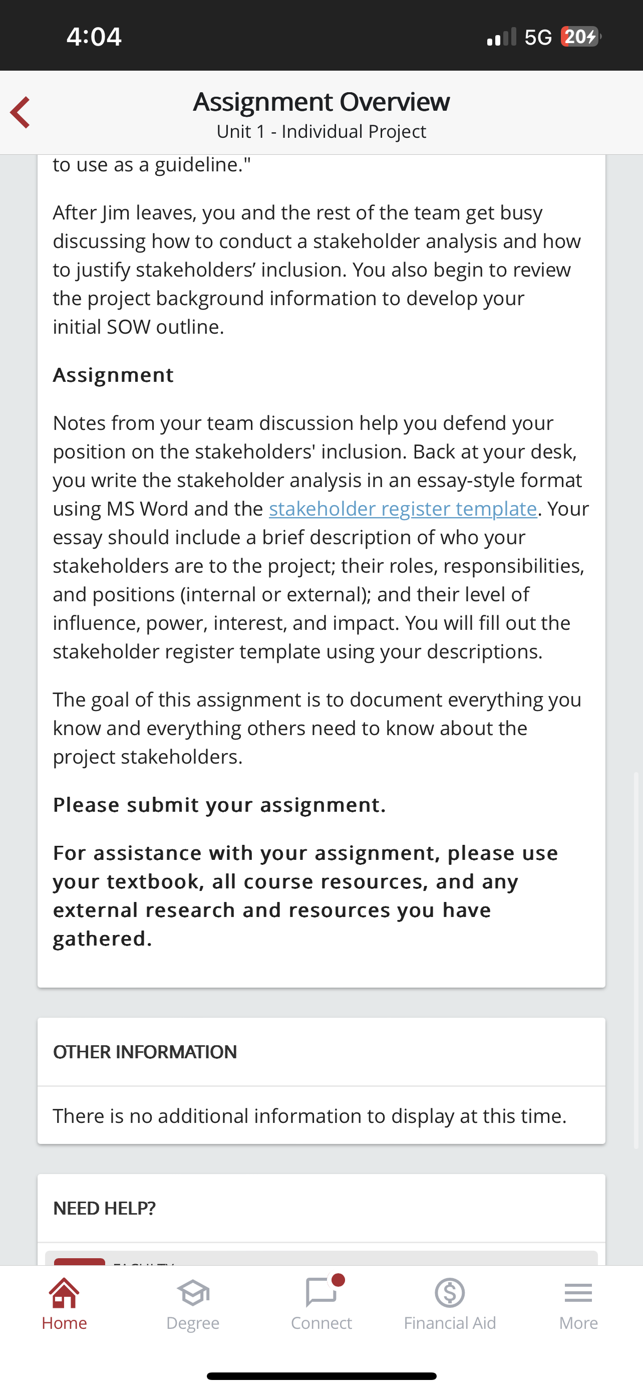 and references OBJECTIVES This course will use this scenario in your assignments.