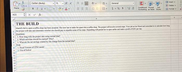  Question: 1. How lang with the projest take uing normal time?