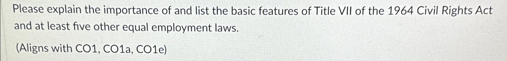  Please explain the importance of and list the basic features of