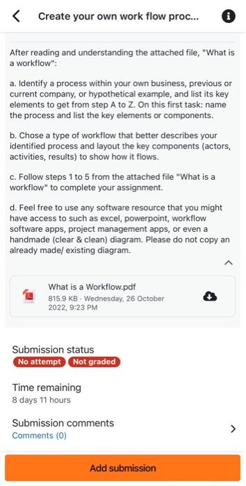 Please help me create a work flow process Create your own work