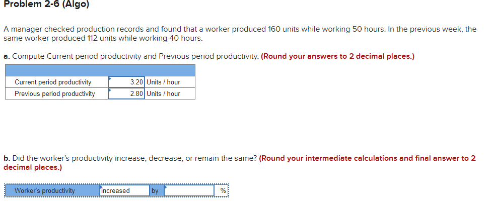 All my math is correct except for the percentage part, I'm