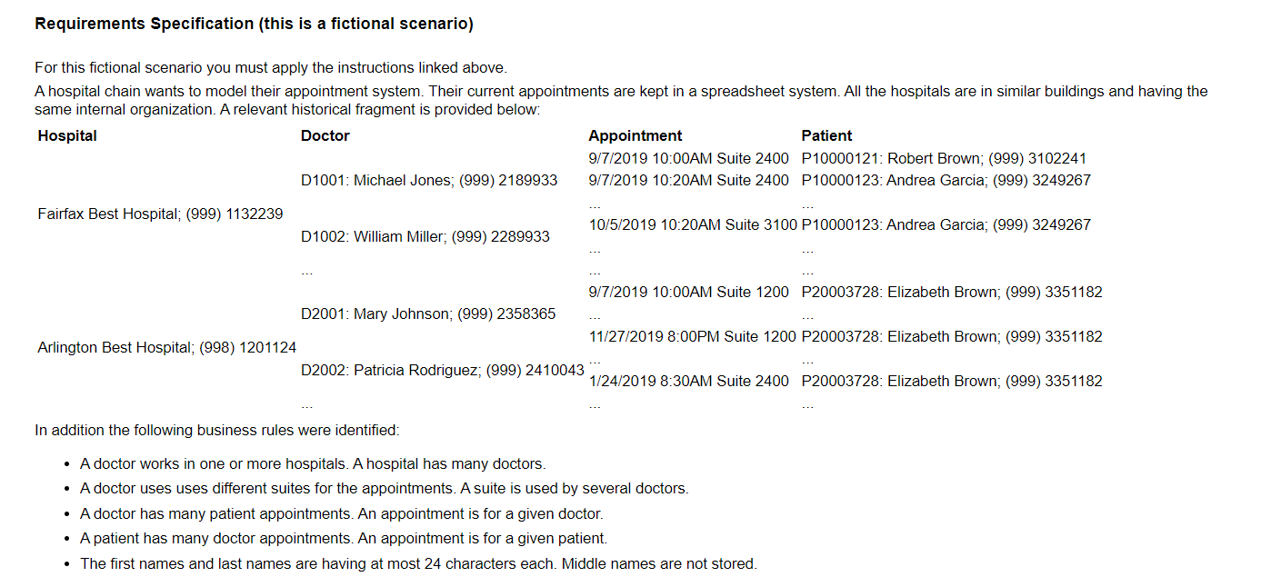YOUR NAME - Section: YOUR COURSE AND SECTION - First Normal Form