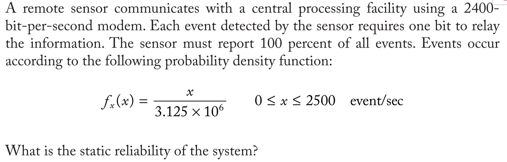 A remote sensor communicates with a central processing facility using a
