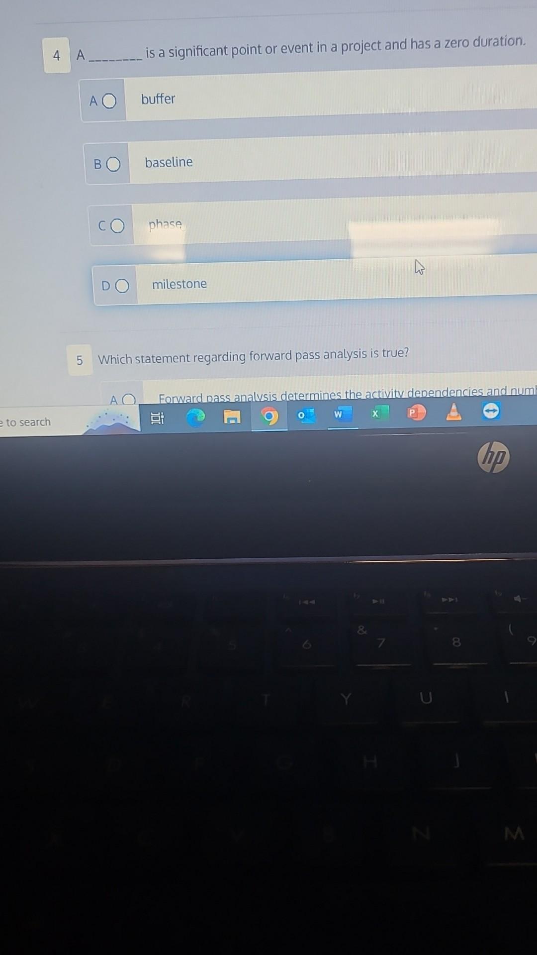  4A is a significant point or event in a project and