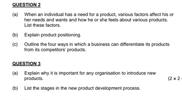  QUESTION 2 (a) When an individual has a need for a