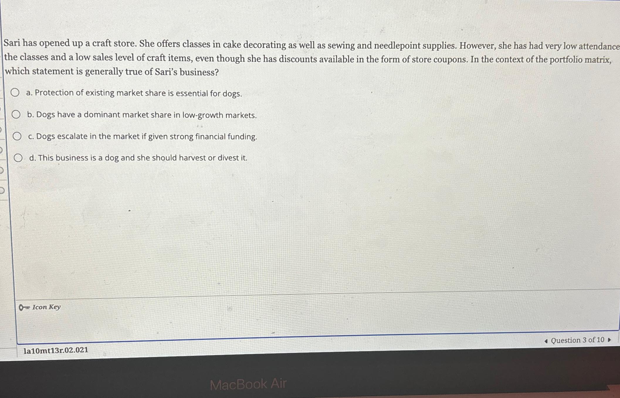  Sari has opened up a craft store. She offers classes in