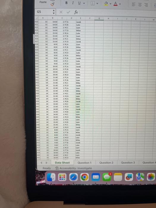 Question 4 Ready Re Accessibility investigate 2. If samples are taken every