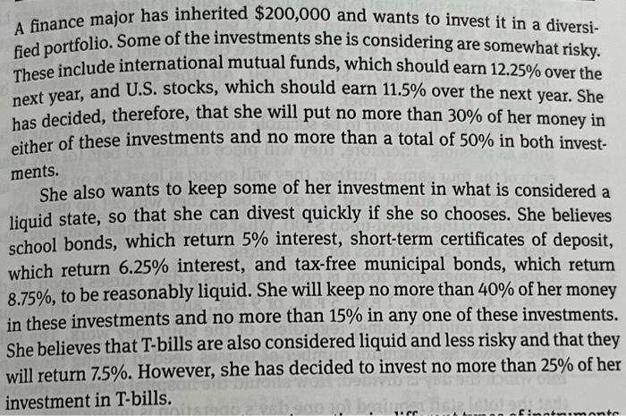 Please solve using excel solver. Thank you for your time and help.
