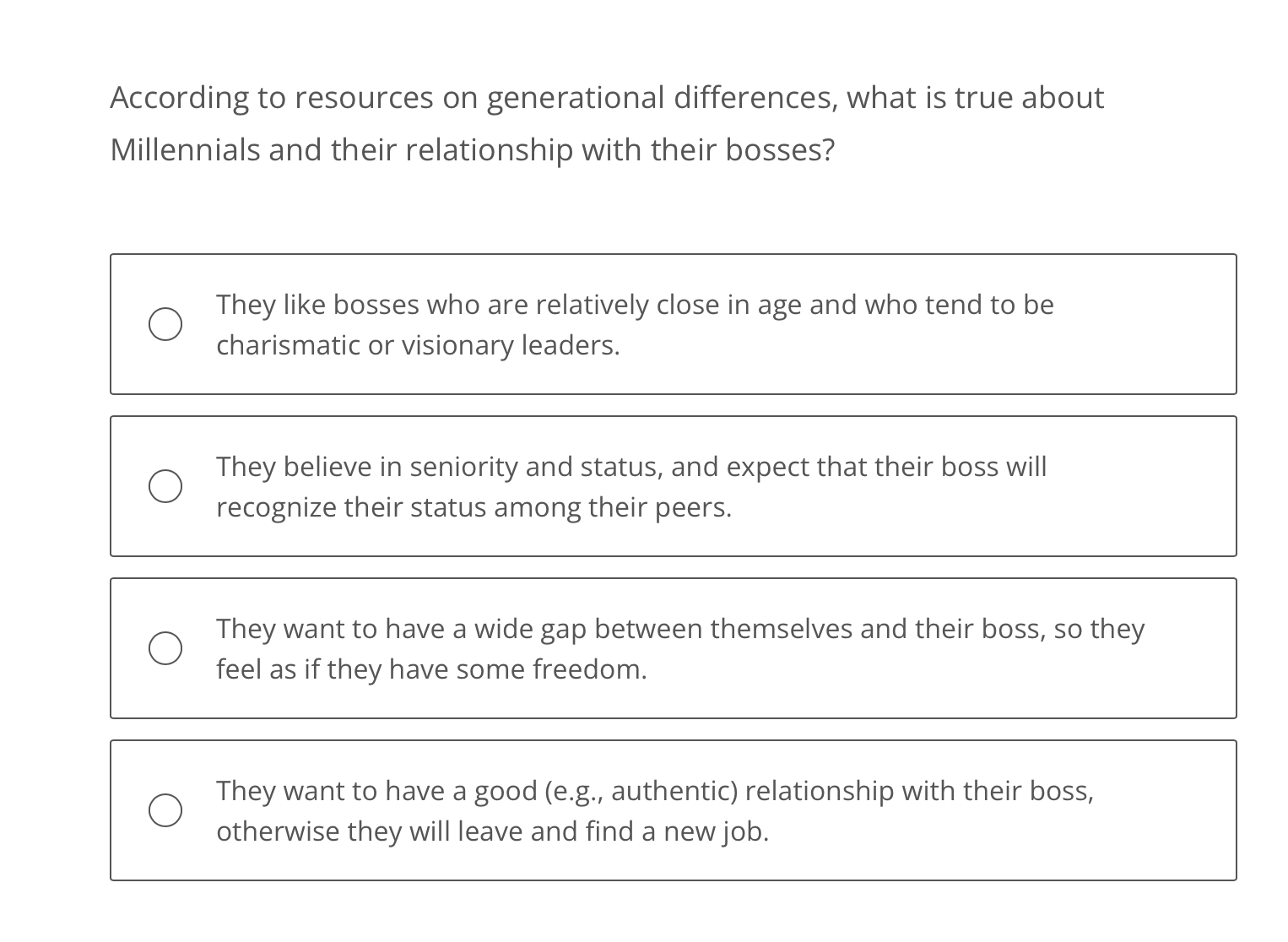 According to resources on generational differences, what is true about Millennials