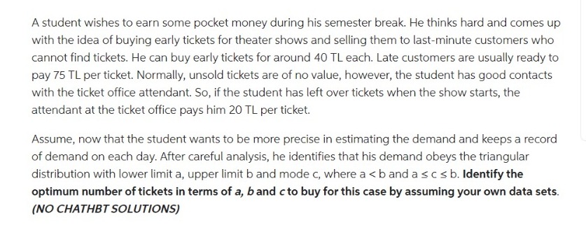  Please write a solutions with formulas and explanations. A student wishes