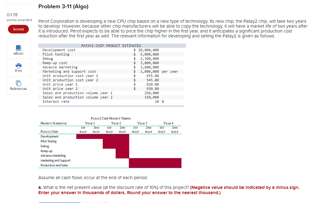  Perot Corporation is developing a new CPU chip based on a
