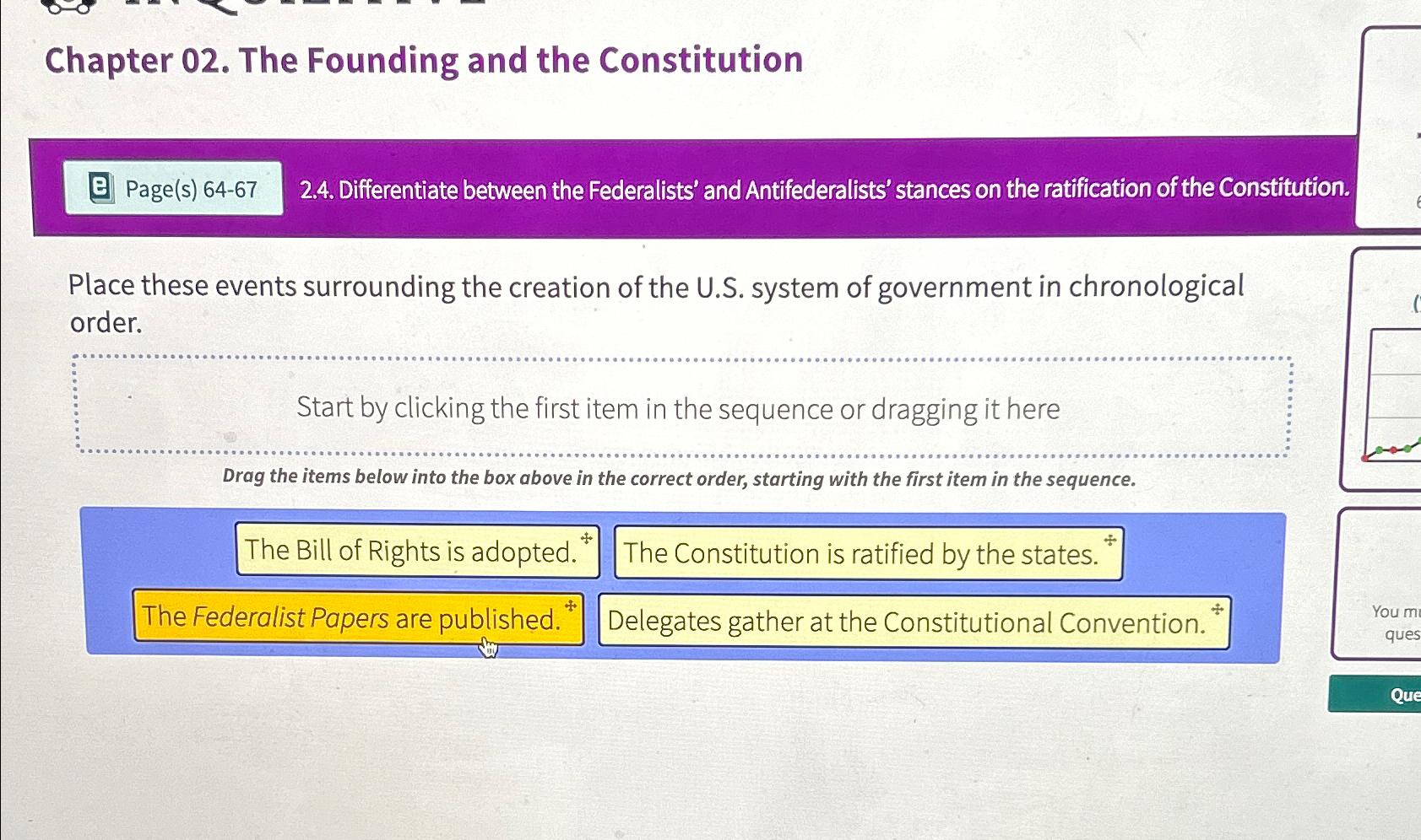  Chapter 02. The Founding and the Constitution 2.4. Differentiate between the