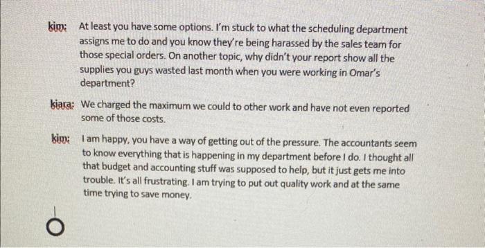 roles kim is the supervisor of the machine shop at the AAD