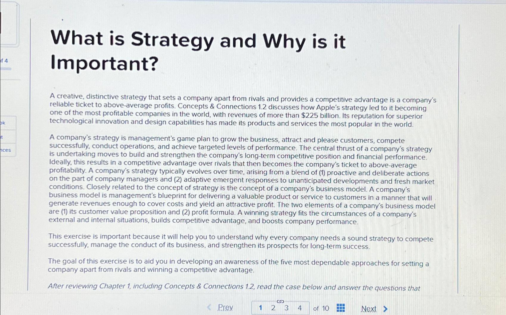  What is Strategy and Why is it Important? A creative, distinctive