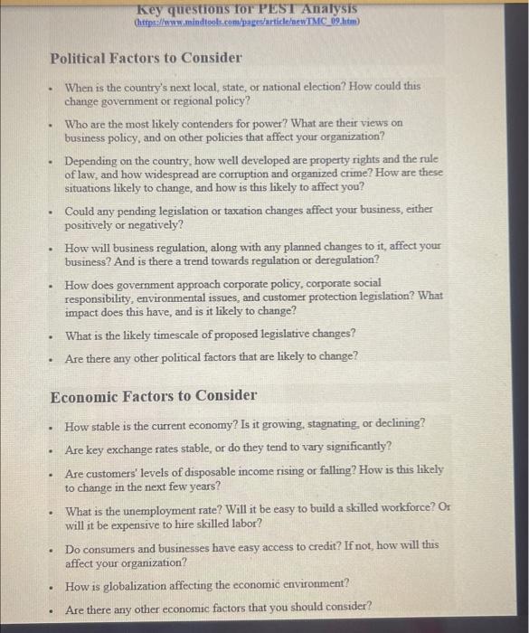  Macro Environment comparison of two countries using PEST ANALYSIS. Canadian Company: