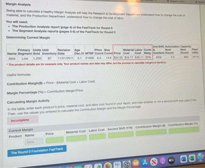 margin analysis Margin Analysis Being able to calculate a healthy Margin Analysis