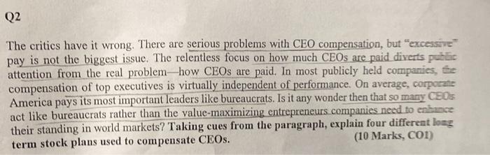  The critics have it wrong. There are serious problems with CEO