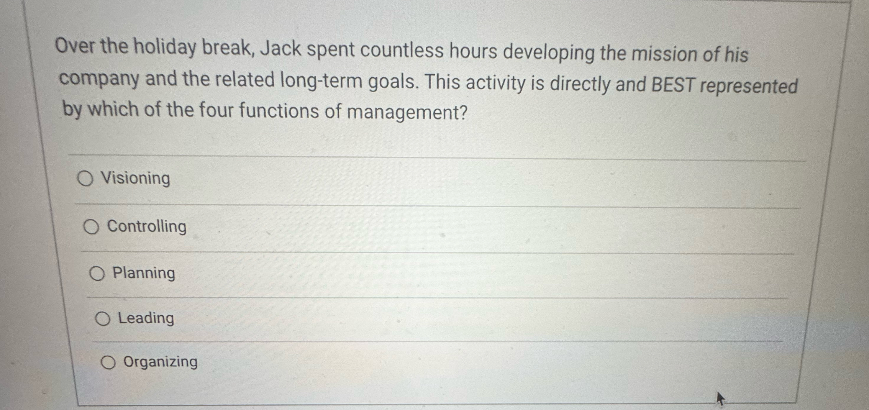  Over the holiday break, Jack spent countless hours developing the mission