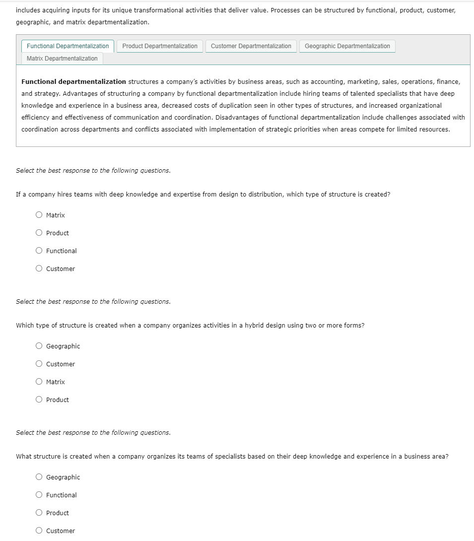  includes acquiring inputs for its unique transformational activities that deliver value.