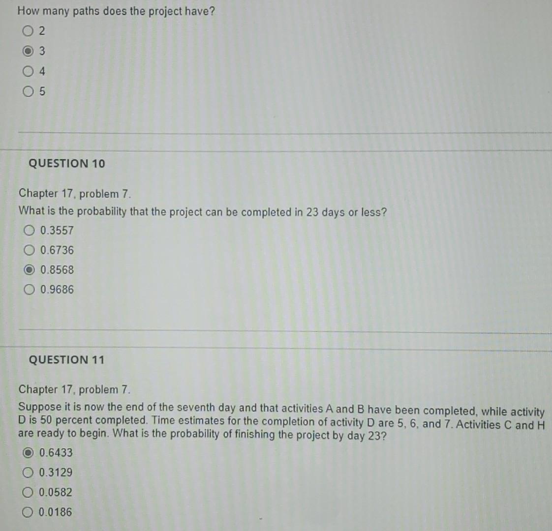  How many paths does the project have? 2 3 4 5