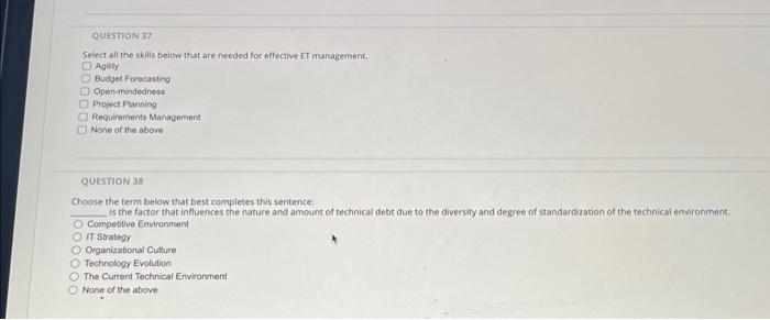  Select all the skills below that are needed for effective ET