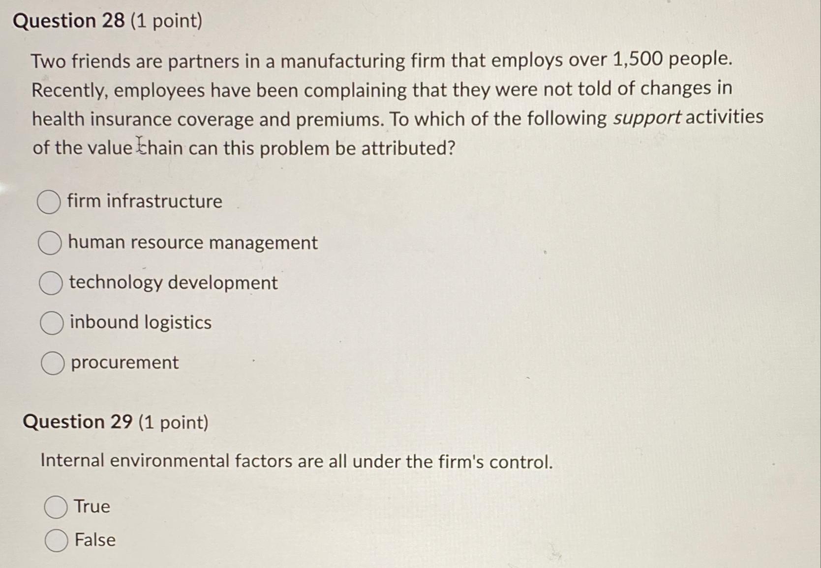  Question 28(1 point) Two friends are partners in a manufacturing firm